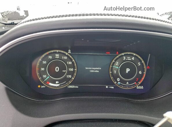 SADFP2FX7N1030270 2022 JAGUAR E-PACE White Вид щитка приладів