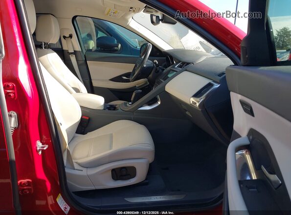SADFP2FX8K1Z36214 2019 JAGUAR E-PACE Red Вид салону спереду
