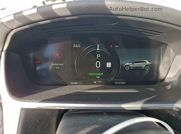 SADHC2S12L1F84502 2020 JAGUAR I-PACE Red Vista del cuadro de instrumentos