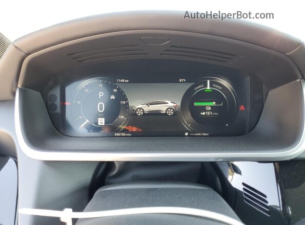 SADHD2S1XL1F85541 2020 JAGUAR I-PACE Gray ხელსაწყოთა პანელის ხედი
