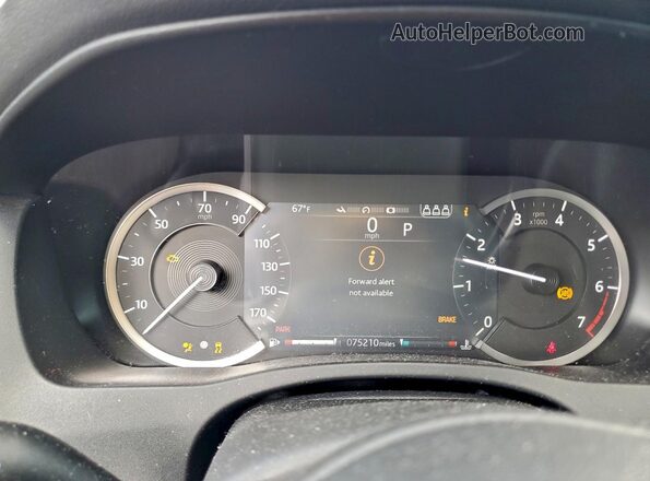 SAJAE4FX9LCP62913 2020 JAGUAR XF White Вид щитка приладів