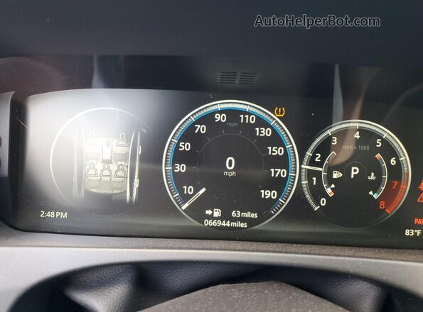 SAJAE4FXXKCP49411 2019 JAGUAR XF White Вид щитка приладів