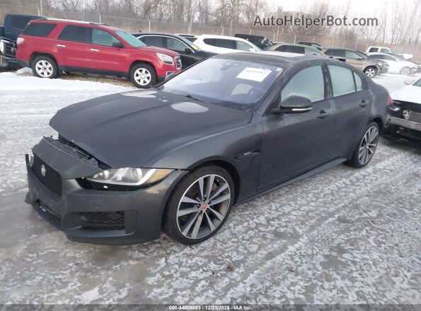 SAJAL4GX8JCP36529 2018 JAGUAR XF Black Przód lewy
