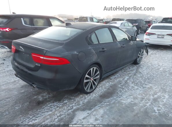 SAJAL4GX8JCP36529 2018 JAGUAR XF Black Tył prawy