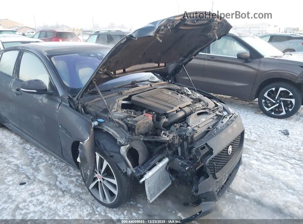 SAJAL4GX8JCP36529 2018 JAGUAR XF Black Widok zestawu wskaźników