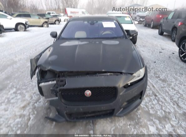SAJAL4GX8JCP36529 2018 JAGUAR XF Black Widok wnętrza z tyłu