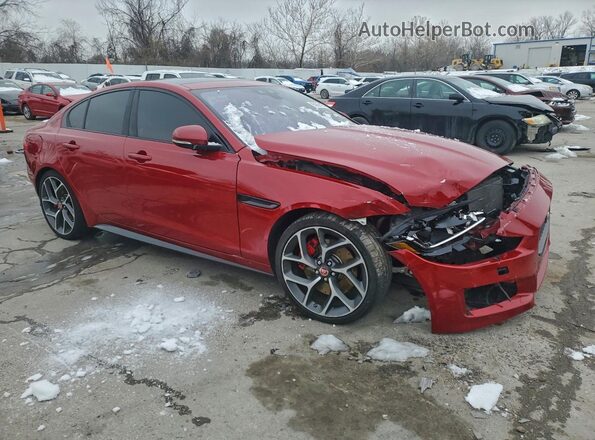 SAJAM4FV0JCP17597 2018 JAGUAR XF Red 