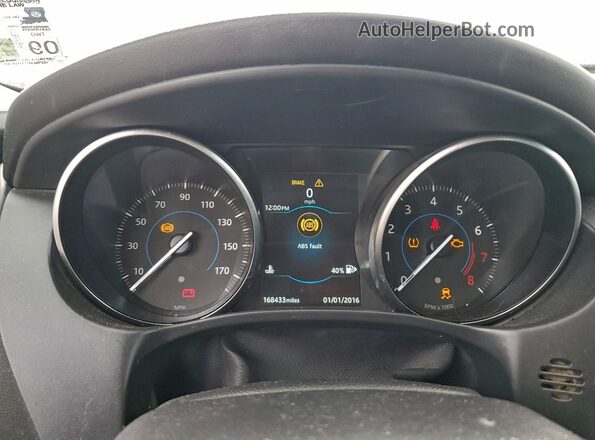 SAJAS4FX2KCP52487 2019 JAGUAR XF White Instrument cluster view