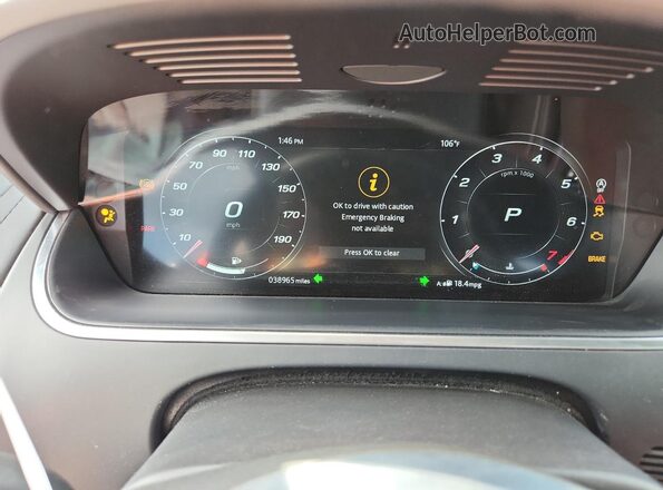 SAJDD1EE7PCK79909 2023 JAGUAR F-TYPE Silver Instrument cluster view