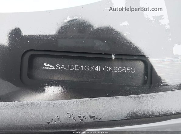 SAJDD1GX4LCK65653 2020 JAGUAR F-TYPE Gray ძრავის განყოფილების ხედი