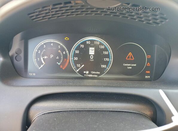 SAJWA1C71H8W12499 2017 JAGUAR XJ Gray ხელსაწყოთა პანელის ხედი