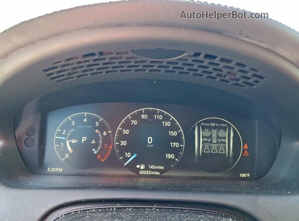 SAJWA1C74G8W01284 2016 JAGUAR XJ Синий Вид щитка приборов