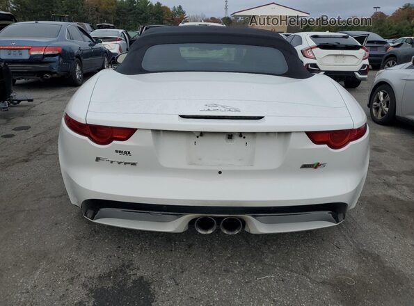 SAJWJ6FV3H8K40607 2017 JAGUAR F-TYPE White Вид ззаду