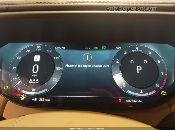 SAL119E90SA445955 2025 LAND ROVER RANGE ROVER SPORT Белый Вид задних сидений