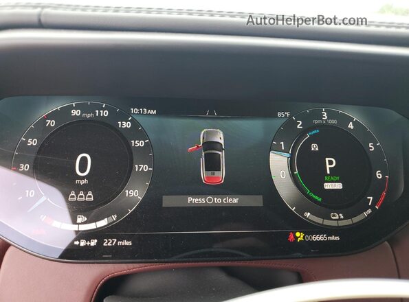 SAL119F41RA417367 2024 LAND ROVER RANGE Gray Widok zestawu wskaźników