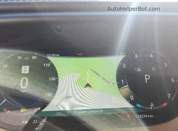 SAL1P9EU2PA135994 2023 LAND ROVER RANGE Black Instrument cluster view