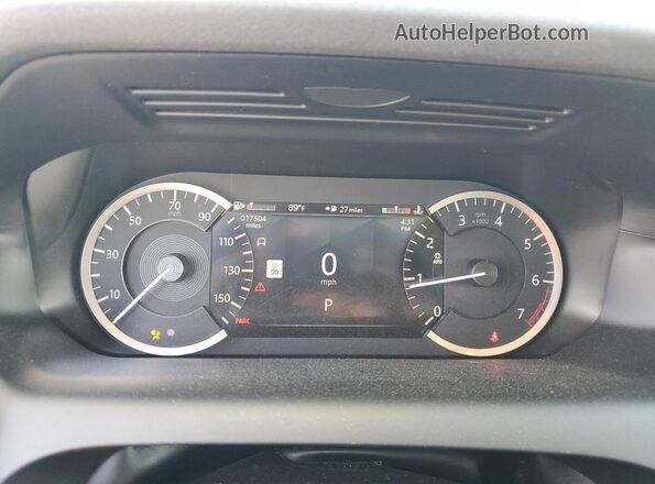 SALCJ2FX6PH324245 2023 LAND ROVER DISCOVERY Black Widok zestawu wskaźników