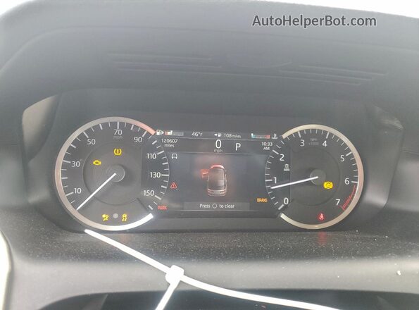 SALCJ2FX7MH882939 2021 LAND ROVER DISCOVERY White Widok zestawu wskaźników