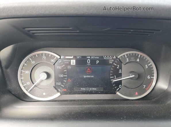 SALCJ2FX8MH884652 2021 LAND ROVER DISCOVERY Blue Սարքավորումների վահանակի տեսք