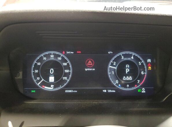 SALCP2FX1LH839419 2020 LAND ROVER DISCOVERY Red Вид щитка приладів