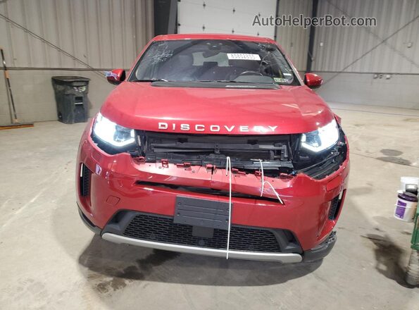 SALCP2FX1LH839419 2020 LAND ROVER DISCOVERY Red Вид спереду