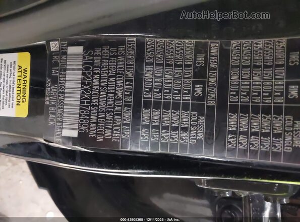 SALCP2FX2KH784896 2019 LAND ROVER DISCOVERY SPORT Black Widok komory silnika