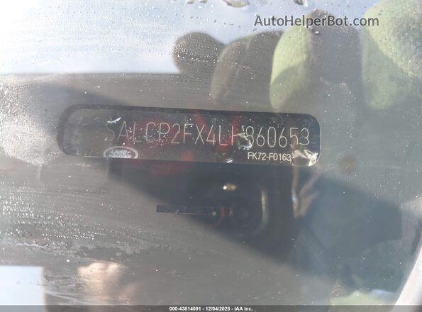 SALCP2FX4LH860653 2020 LAND ROVER DISCOVERY SPORT Черный Вид подкапотного пространства