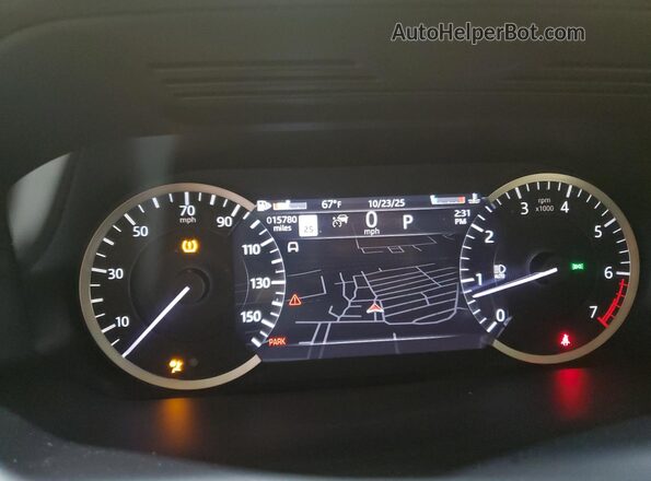 SALCP2FX7PH920589 2023 LAND ROVER DISCOVERY Blue Vista del cuadro de instrumentos