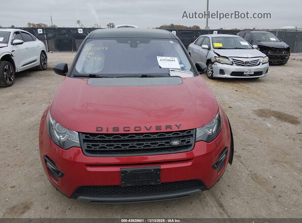 SALCR2FX7KH829910 2019 LAND ROVER DISCOVERY SPORT Red Vista del cuadro de instrumentos