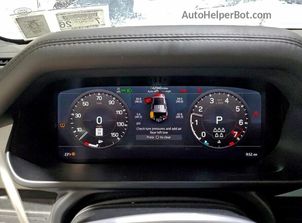 SALEPEEU6L2025125 2020 LAND ROVER DEFENDER Blue Սարքավորումների վահանակի տեսք