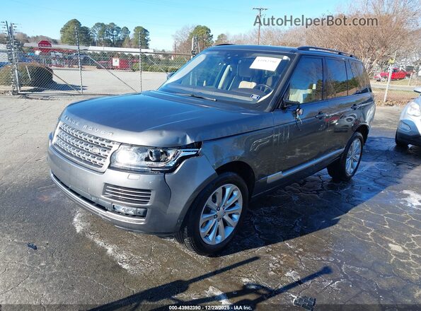 SALGS2FK7HA363715 2017 LAND ROVER RANGE ROVER Gray Front left
