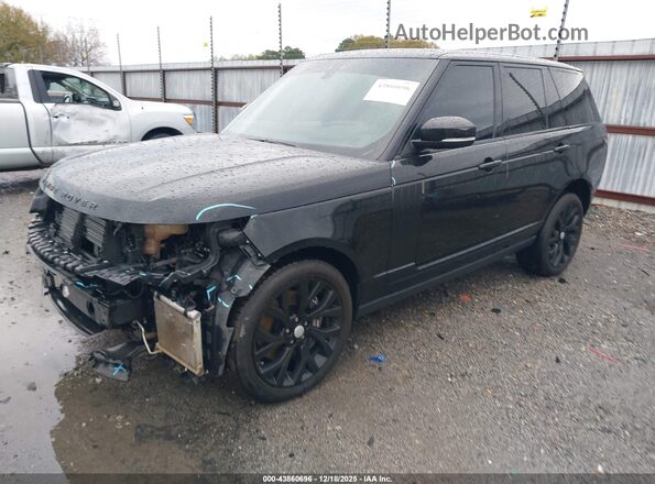 SALGS2RE5JA383134 2018 LAND ROVER RANGE ROVER Black Առջևի ձախ երեք քառորդ տեսարան