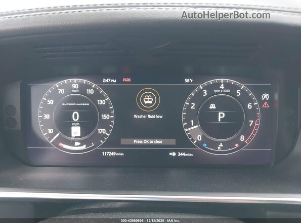 SALGS2RE5JA383134 2018 LAND ROVER RANGE ROVER Black Հետևի նստատեղերի տեսք