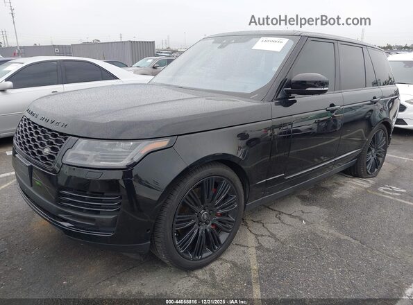 SALGS2SE4LA568322 2020 LAND ROVER RANGE ROVER Black Առջևի ձախ երեք քառորդ տեսարան
