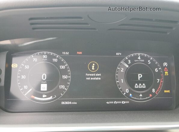 SALGS2SEXLA404895 2020 LAND ROVER RANGE Blue Սարքավորումների վահանակի տեսք