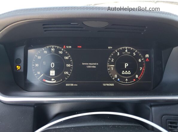 SALGS2SEXNA460290 2022 LAND ROVER RANGE Blue Вид щитка приладів
