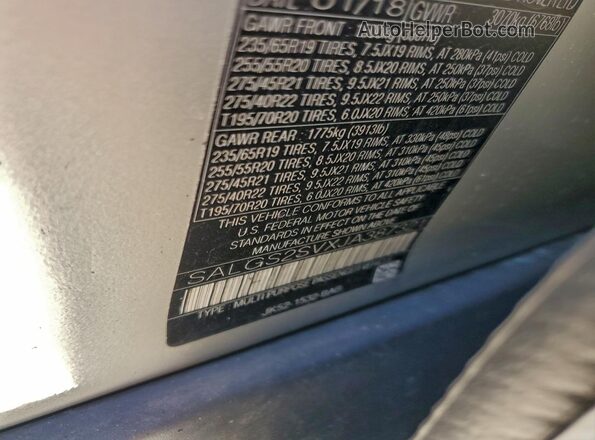 SALGS2SVXJA387321 2018 LAND ROVER RANGE Burn 