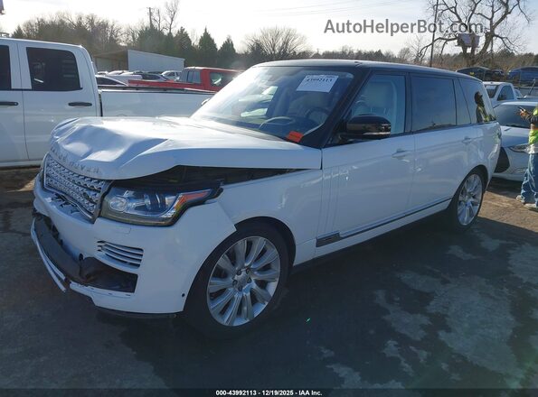 SALGS3EF4GA257683 2016 LAND ROVER RANGE ROVER White Передня ліва чверть