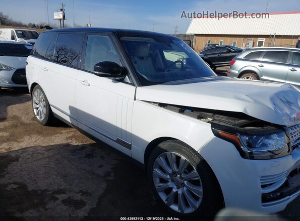 SALGS3EF4GA257683 2016 LAND ROVER RANGE ROVER White Вид задньої частини салону