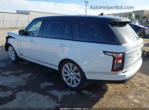 SALGS3EF4GA257683 2016 LAND ROVER RANGE ROVER White Задня ліва чверть