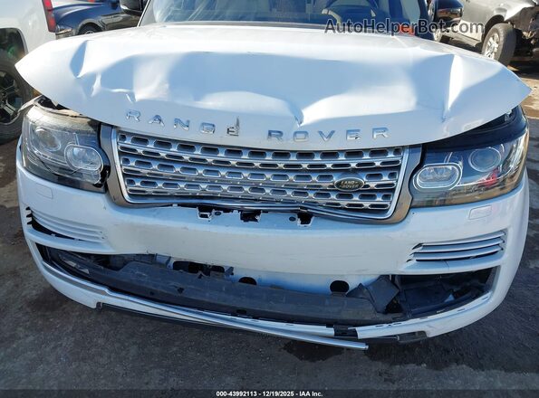 SALGS3EF4GA257683 2016 LAND ROVER RANGE ROVER White Вид спереду