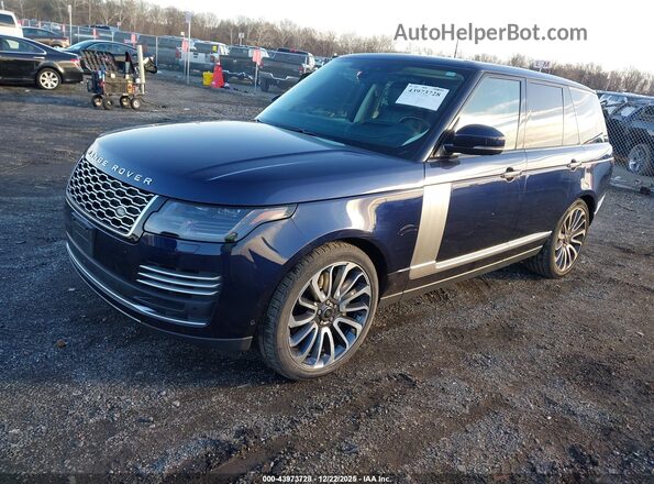 SALGV2REXJA508359 2018 LAND ROVER RANGE ROVER Dark Blue Передняя левая четверть