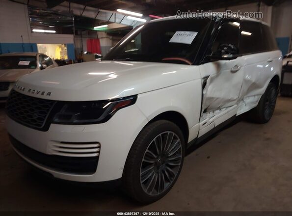SALGV5RE6KA542950 2019 LAND ROVER RANGE ROVER White Առջևի ձախ երեք քառորդ տեսարան