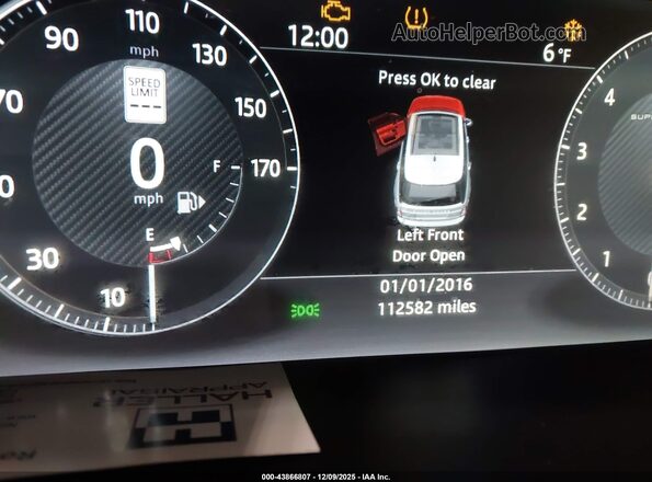 SALGW2FE8HA335453 2017 LAND ROVER RANGE ROVER White 