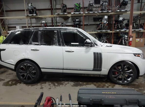 SALGW2FE8HA335453 2017 LAND ROVER RANGE ROVER White Widok wnętrza z tyłu