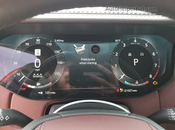 SALK1BE92RA236741 2024 LAND ROVER RANGE White Vista del cuadro de instrumentos