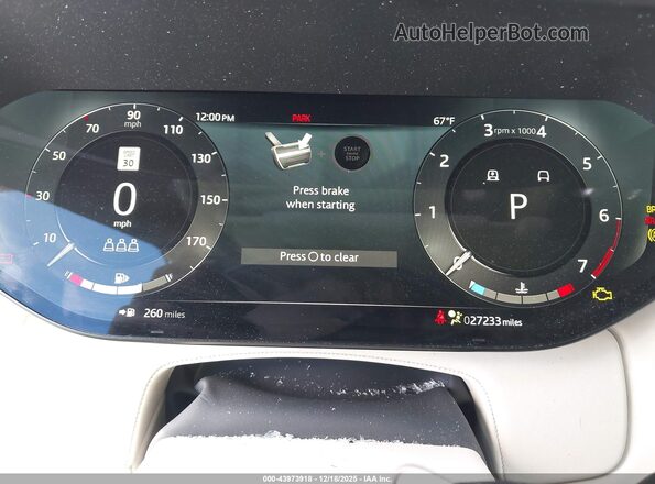 SALKP9E71PA031320 2023 LAND ROVER RANGE ROVER White 