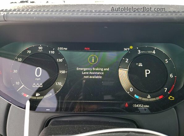 SALKP9E74PA087316 2023 LAND ROVER RANGE Charcoal Instrument cluster view