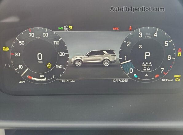SALRJ2FX8S2504042 2025 LAND ROVER DISCOVERY Gray Widok zestawu wskaźników