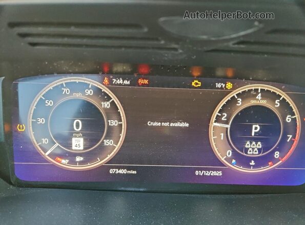 SALRR2RV3L2442280 2020 LAND ROVER DISCOVERY Черный Вид щитка приборов
